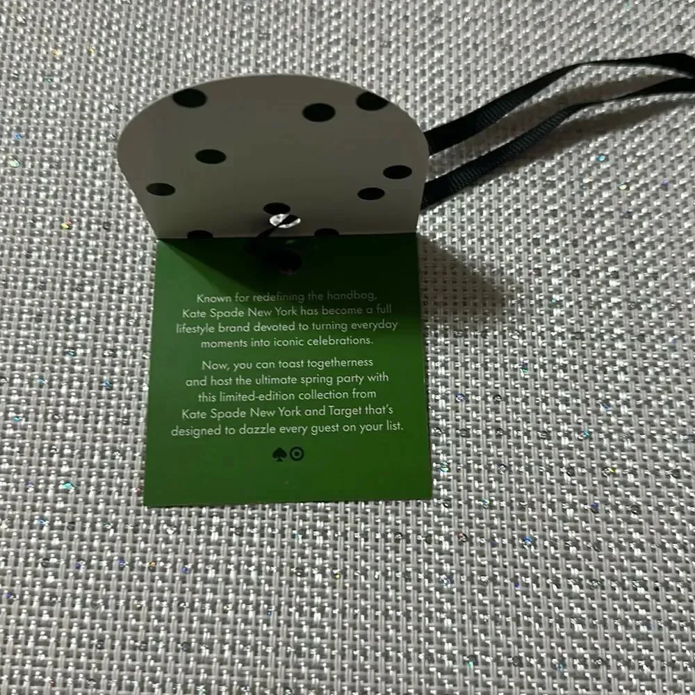 kate spade x Target Tag & Black Ribbon Tie